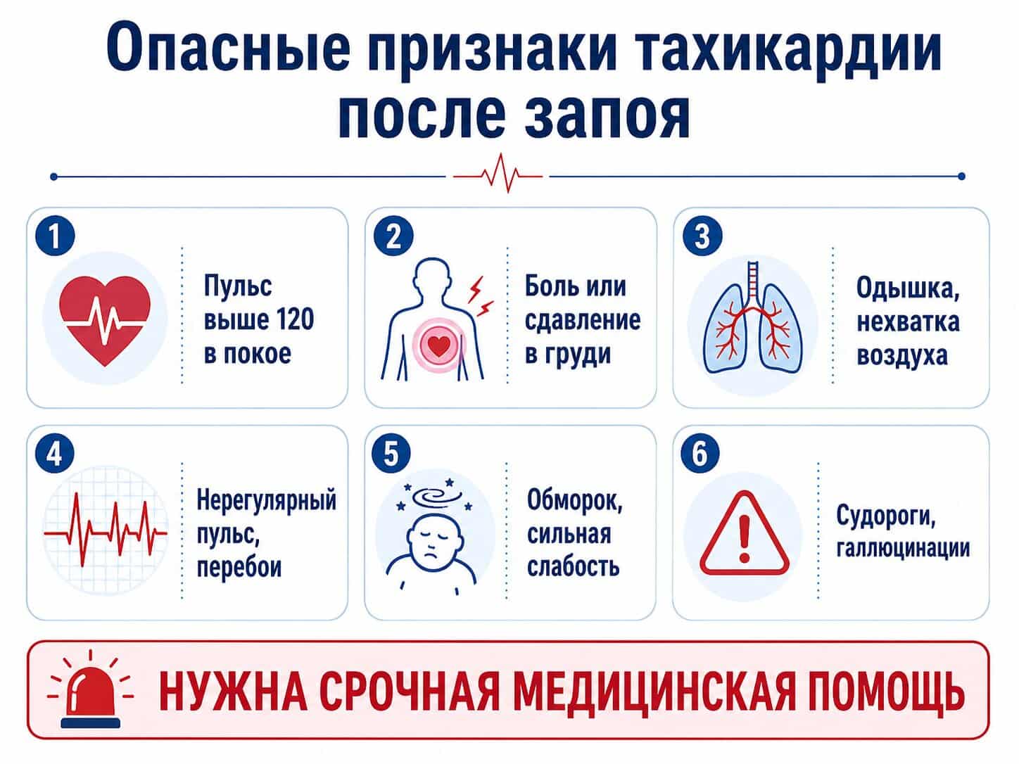 признаки тахикардии